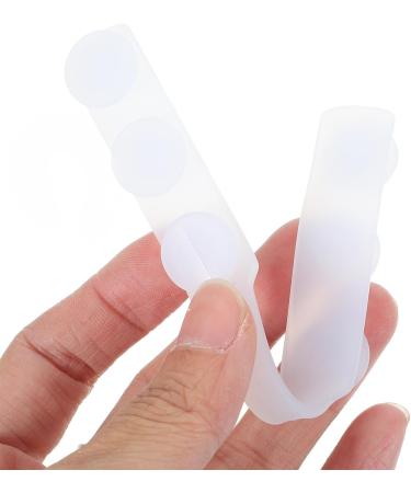 Gatuida Ear Hook Adjuster - 10 Pcs Adjustable Mask Hook Earrings | Silica Gel White Face Mask Extension Cable - Buy Online on SooperMarket.com