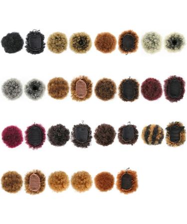 prinfantasy Hair Pieces for Women Messy Bun Short Curly Extension Drawstring Hair Bun Synthetic Fiber Hair Naturel Brown FQ062 GBFQ062 One Size - Buy Online on SooperMarket.com