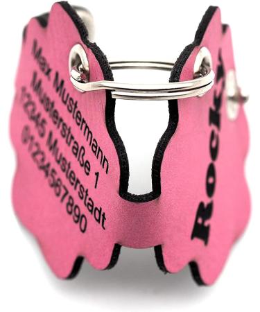 Copter Farm Dog Brand Bag | Personalized Engraved Dog Collars | Art & Real Leather | Pink Flower Design - Buy Online on SooperMarket.com