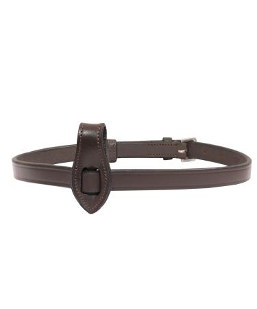 Exionpro leather flash nose strap fastening with belt |Black brown |Full Cob Over Pony GR Braun (Havana Brown) Horse (Full) Size
