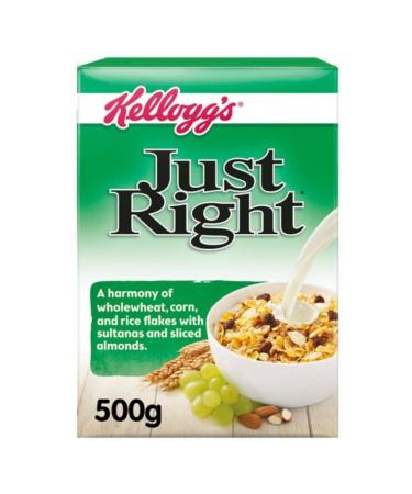 Kellogg's Just Right Cereal 500gr x 5 pack