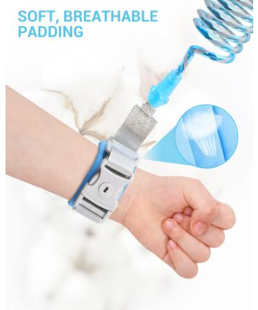 Dr. Meter Upgrade Anti Lost Wrist Link - 2 in 1 Toddlers Safety Wristband Leash with Key & Lock - Kids Anti Lost Walking Harness Rope - Dual Length 6.56ft - Pack of 1 - Buy Online on SooperMarket.com