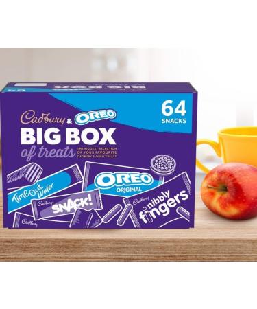 Cadbury & OREO Biscuit 64 Big Box of Treats 1.8kg Milk Chocolate Fingers Time Out Snack I Sharing Big Biscuit Gift Family Size Party Office Supplies Lunch Box | Sold by ESSENTIAL PRODUCTS - Buy Online on SooperMarket.com