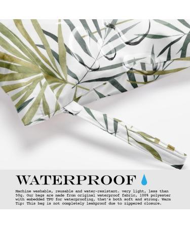 Waterproof Wet Dry Bag for Swimsuit Travel Beach Pool - Reusable Spring Leaves Design - Buy Online on SooperMarket.com