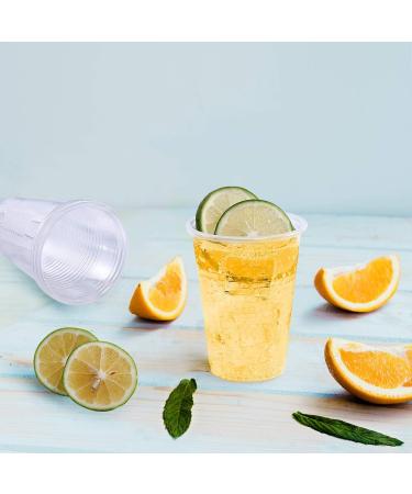 Turbo Bee 500Pack 9 OZ Clear Plastic Cups Cold Party Drinking Cups Transparent Plastic Cups Bulk Disposable Cups for Wedding Thanksgiving Christmas Party 500pack-9oz - Buy Online on SooperMarket.com