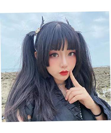 Dark Gothic Skull Bat Hair Clips for Halloween | Perfect for Cosplay & Parties | Edge Clip Hairpin - Buy Online on SooperMarket.com