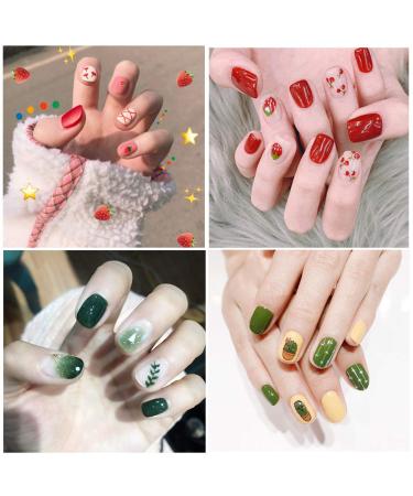 Kalolary 3D Nail Art Stickers - 1000+ Patterns Decals for Women & Kids - Spring Flower Fruit Plant Stars Moon Smiling Face - Manicure Salon Gift (12 Sheets) - Buy Online on SooperMarket.com