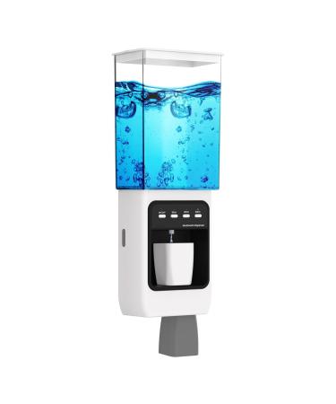 Mundwater donor wall attachment automatic mouthwasher soap dispenser mouthwash dispenser with 2 PCs magnetic cups infrared sensor and anti-drop function Pump Ldeal for bathroom