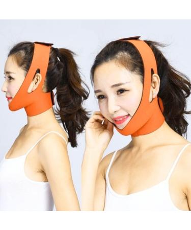 Face Slimming Strap - Double Chin Reducer Facial Mask for Women | Thin Neck Facelift in Orange Red - Shop Now - Buy Online on SooperMarket.com