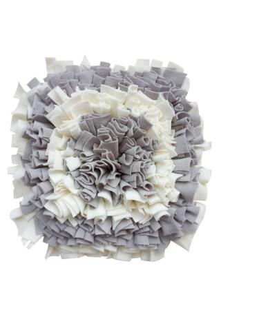 LIVEKEY Pet Snuffle Mat for Dogs, Dog Feeding Mat, Nosework Training Mats for Foraging Instinct Interactive Puzzle Toys Gray&White