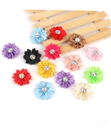ABOOFAN 2pcs 1 20pcs Craft Chiffon Flowers Satin Ribbon Cloth Flower Accessories Clothes Flower Manual Whitex2pcs Size 1x2pcs - Buy Online on SooperMarket.com