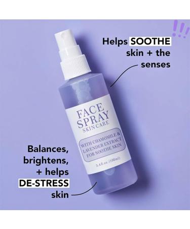 Lavender Hydrating Face Mist Facial Spray with Lavender & Chrysanthemum Lavender Face Toner for Dry Skin Makeup Setting Spray for Face Soothing Face Spray Nourishing Dry Skin & Relieve Acne 100ml - Buy Online on SooperMarket.com