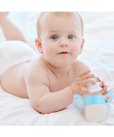 Zerodeko 4Pcs Baby Bottle Handles - Food Grade Silicone Grips for Easy Feeding - Lightweight Angel Wing Nursing Bottle Holder for Newborns, Toddlers, Infants - 4 Colors - Buy Online on SooperMarket.com