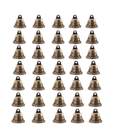 Vintage Bronze Jingle Bells, 35Pcs Metal Bell Ornaments Pendants for Christmas Tree Decoration, Dog Doorbell & Potty Training, Wind Chimes Making Art Crafts