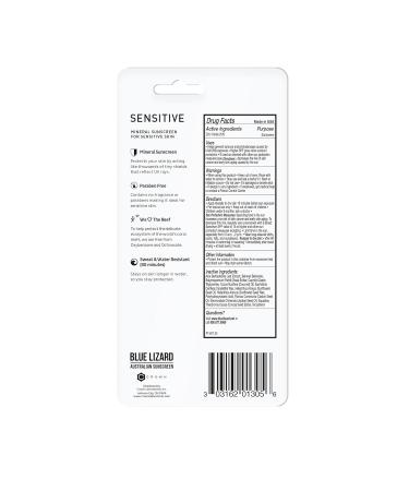 Buy Blue Lizard SPF 50+ Sensitive Stick Sunscreen - 0.5 oz (Pack of 6) | Best Australian Sunscreen for Sensitive Skin - Shop Now - Buy Online on SooperMarket.com