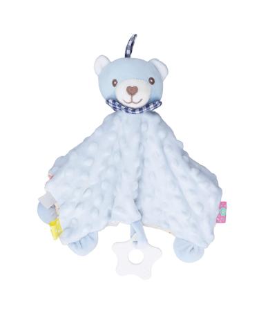 Baby Tags Security Blanket - Baby Soothing Plush Blanket with Colorful Tags and Teether  Soft Sensory Toys for Babies Boys and Girls
