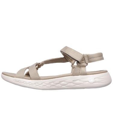 Skechers Women's On-the-go 600 - Brilliancy Sports Sandal 40 EU Wide Beige