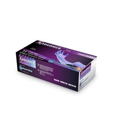 Diamond Gloves 8 mil Nitrile Examination P/F 11in Cuff Gloves Chemo Tested High Risk 500pcs/case (Large)