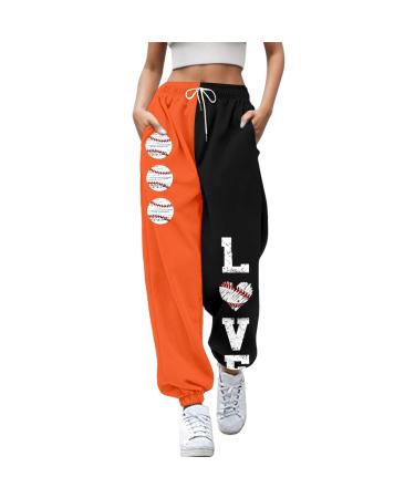 WILLBEST Womens Causal Oversized Comfort Jogging Sport Joggers Sweatpant Straight Wide Leg Trousers with Pockets Running Gym Pants Tracksuit Bottoms M 3788-djufh-blue-1