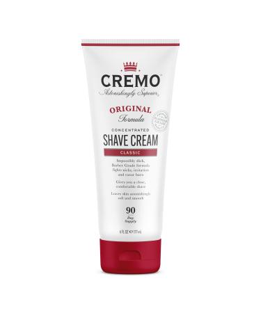 CREMO - Original Concentrated Shave Cream For Men | Fights Razor Burns | 177ml Original Shave Cream