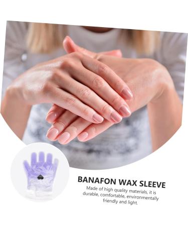 Mikinona 2 Pairs Wax Gloves Wax Cover Kit Paraffin Wax Feet Film Wax Hand Cover Hand Moisturizing Kit Beauty Hand Wax Cover Close Friends Set of Feet Spa Purple Non-woven Fabric - Buy Online on SooperMarket.com