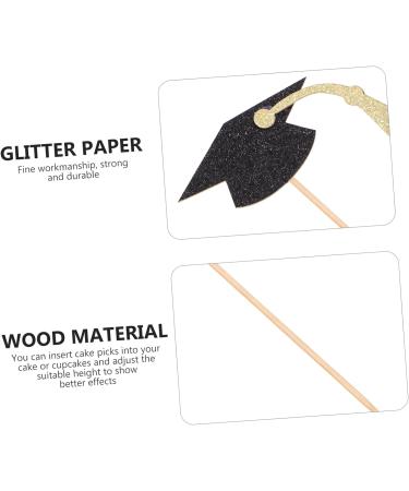 Warmhm 13pcs Graduation Season Cake Insert Dessert Toppers Cardstock Topper 2021 Graduation Party Decorations Graduation Cupcake Picks Graduate Toothpick Glitter Paper Card Stock - Buy Online on SooperMarket.com