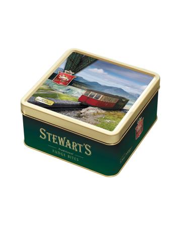 Stewart's - Snowdonia Tin Filled with Luxury Fudge (100g) - Rich Creamy Decadent Velvety Indulgent Melt-in-your-mouth Buttery Smooth Luxurious Delectable Fudge 100g Snowdonia Tin - Fudge