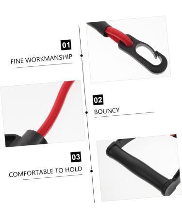 Buy 1 Pair Pull Rope Fitness Elastic Belt - Resistance Bands for Home Treadmill Workout | Red Latex Exercise Bands - Buy Online on SooperMarket.com