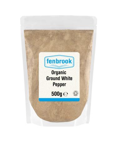 Organic Ground White Pepper 500g | Certified Organic by Fenbrook Organic