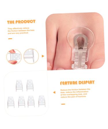 3 Pairs Bunion Toe Separator Silicone Gel Men's Tool | Valgus Separator & Hammer Toe Spacers for Foot Care - Buy Online on SooperMarket.com