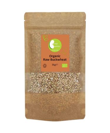 Organic Raw Buckwheat -Certified Organic- by Busy Beans Organic (3kg)