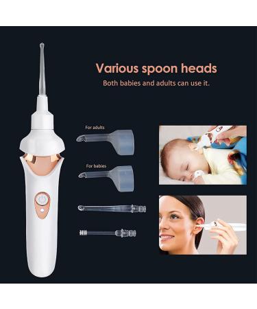 Silicone Electric Earwax Removal Kit - Gentle Ear Cleaning Tool with LED Light for Kids and Adults - Buy Online on SooperMarket.com