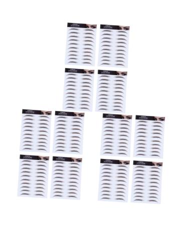 Beavorty 12 Pcs Eyebrow Stickers Brow Stickers Eyebrow 6d Transfer Stickers Eyebrow Trimming