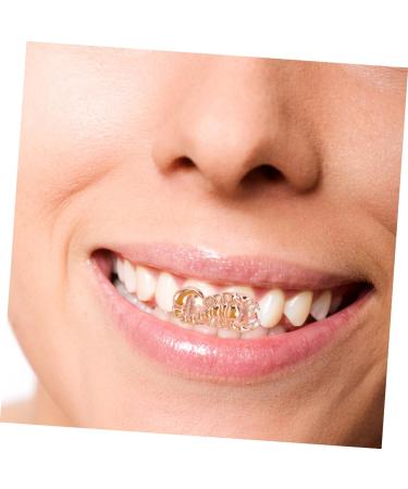KOMBIUDA 1pc Scorpion Single Braces Single Grill Cap Tooth Grills for Your Adult Costume Men Decor Hip Golden 2X1cm - Buy Online on SooperMarket.com