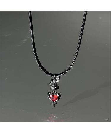 Oralgo Rabbit Patch Necklace - Adjustable Collarbone Chain Fashionable Halloween Jewelry for Women - Buy Online on SooperMarket.com