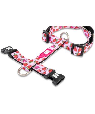 Max & Molly Ultra-Comfort H-Shape Dog Harness for Medium Dogs - Padded Neoprene Strawberry Dream Secure & Ultralight Comfort - Buy Online on SooperMarket.com