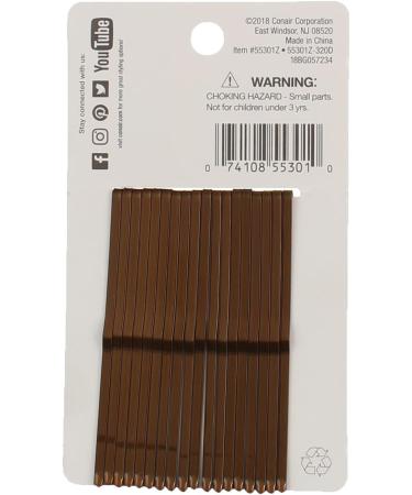 Conair Brown Roller Pins 6.1 Oz - Secure and Style Your Hair Effortlessly - Buy Online on SooperMarket.com