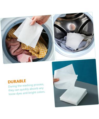 FRCOLOR 72pcs Anti-cross-dyeing Absorbing Film Clothes Washing Supply Dye Paper Washing Color Anti- Dyeing Washing Paper Laundry Cloth Laundry Supplies Concentrate Absorbent Paper White - Buy Online on SooperMarket.com