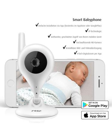 REER Video BabyCam IP Camera - Simple Setup Wireless Control via Free App - 1 Pack - Buy Online on SooperMarket.com