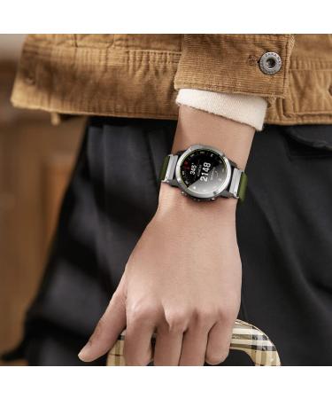 CUZOW 26mm Nylon Watch Band Replacement for Garmin Fenix 5X/5X Plus, Fenix 6X/6X Pro, Fenix 7X, Fenix 3/3 HR, and Descent - Army Green M - Buy Online on SooperMarket.com