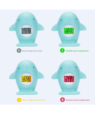 Baby Bath Tub Thermometer - Floating Bathing Toy with Room Temperature Display - Fun Whale Design - Ideal Gift for Newborns and Mothers - Buy Online on SooperMarket.com