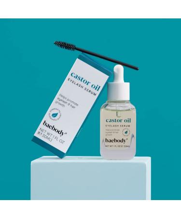 Baebody Castor Oil Eyelash Serum 1 fl oz - Boost Lash Growth & Nourishment - Buy Online on SooperMarket.com
