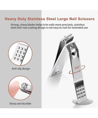 16pcs Stainless Steel Professional Nail Clippers Manicure Set Manicure & Pedicure Care Tools Set Grooming Kit for Thick Fingernail Toenail Men Women Travel Nail Clipper Set with Portable Folding Bag - Buy Online on SooperMarket.com