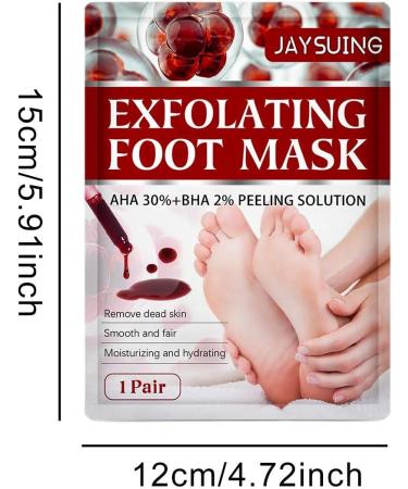 Bexdug Foot Peeling Mask - Exfoliating Peeling Socks for Soft Smooth Feet | Moisturizing Treatment & Dead Skin Remover | Heel Repair | 1 Piece - Buy Online on SooperMarket.com