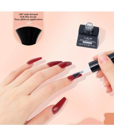 LKE Gel Nail Polish Kit with 72W UV Lamp | 6 Classic Red Colors | Glossy & Matte Top/Base Coat | Manicure DIY Set for Women - Buy Online on SooperMarket.com