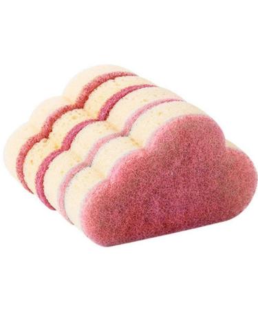 4pcs Kitchen Cleaning Sponges Multi-Functional Cloud Sponge Washing Cloth Car Washing Glass Washing Pads Sponges Red