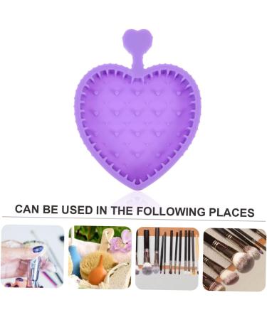 DRESSOOS Makeup Brush Cleaning Pad Gloves for Cleaning Beauty Brush Cleaning Bowl Cleaning Tools Cosmetic Limpiador De Brochas De Maquillaje Makeup Tools Cleaner Silica Gel Foldable Purple 12x9cm Purple - Buy Online on SooperMarket.com