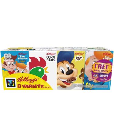 Cereal Bundle Consisting of Kellogg's 8 Variety Packs 196g (2 Pack) - Buy Online on SooperMarket.com