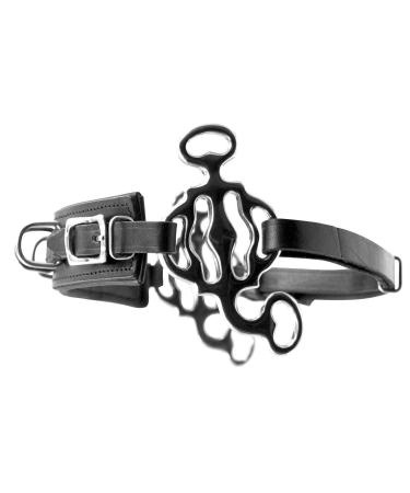 AMKA 3 Ring Baroque Hackamore Flexi with stainless steel straps and 3 rings on the noseband