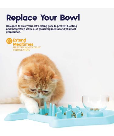 Petstages Hunt N' Snack Mat - Interactive Slow Feeder Cat Game | Engaging Puzzle for Cats - Buy Online on SooperMarket.com